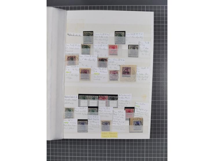 1920/35, postfrische, ungebrauchte und gestempelte Partie im Steckbuch, einige hundert Werte