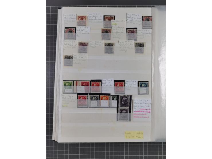 1920/35, postfrische, ungebrauchte und gestempelte Partie im Steckbuch, einige hundert Werte