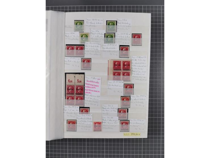 1920/35, postfrische, ungebrauchte und gestempelte Partie im Steckbuch, einige hundert Werte