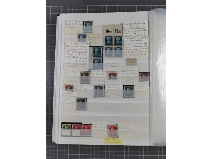 1920/35, postfrische, ungebrauchte und gestempelte Partie im Steckbuch, einige hundert Werte