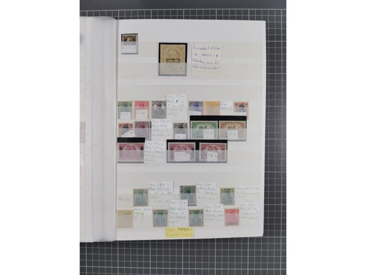 1920/35, postfrische, ungebrauchte und gestempelte Partie im Steckbuch, einige hundert Werte