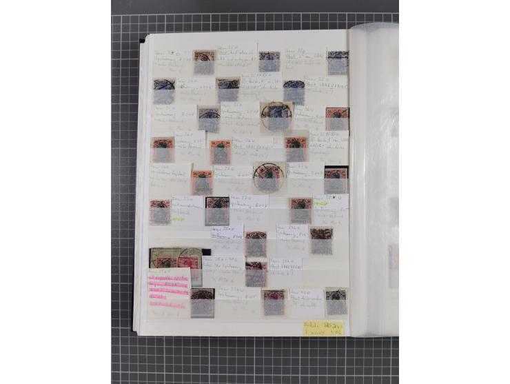 1920/35, postfrische, ungebrauchte und gestempelte Partie im Steckbuch, einige hundert Werte