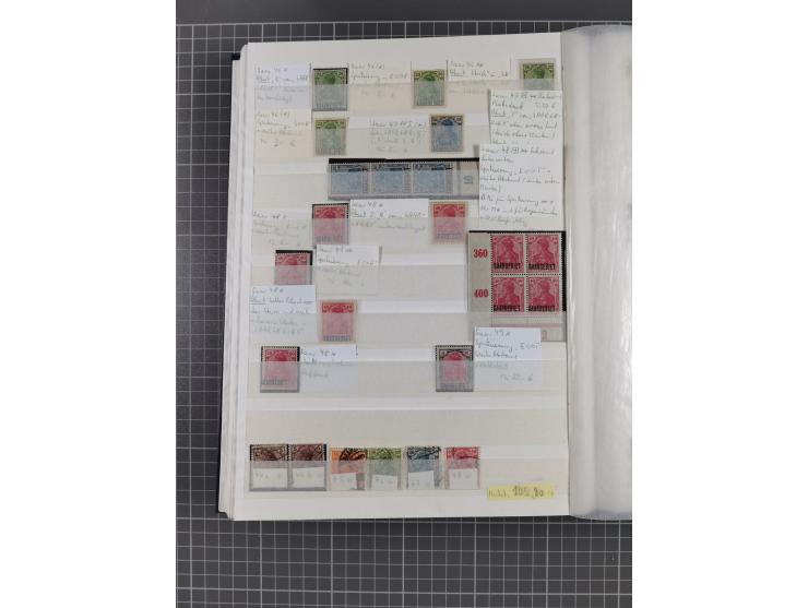 1920/35, postfrische, ungebrauchte und gestempelte Partie im Steckbuch, einige hundert Werte