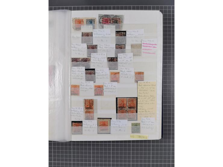 1920/35, postfrische, ungebrauchte und gestempelte Partie im Steckbuch, einige hundert Werte