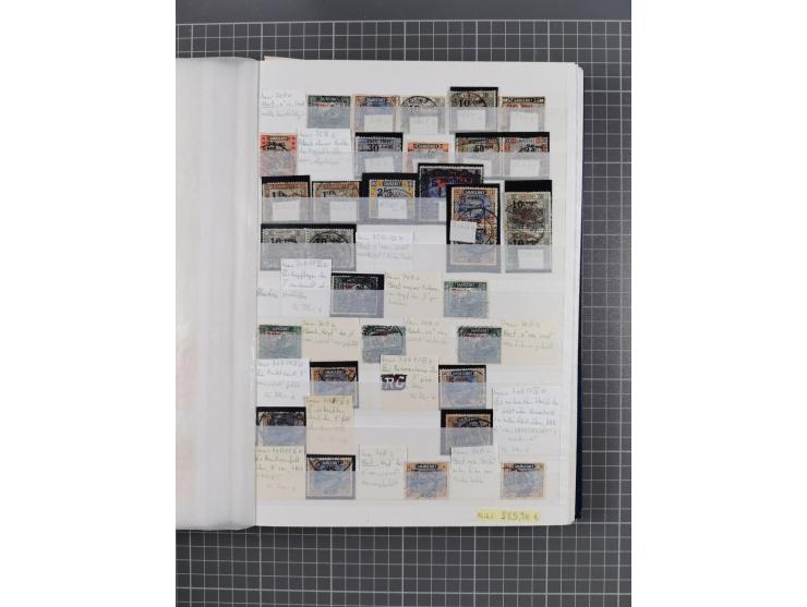 1920/35, postfrische, ungebrauchte und gestempelte Partie im Steckbuch, einige hundert Werte