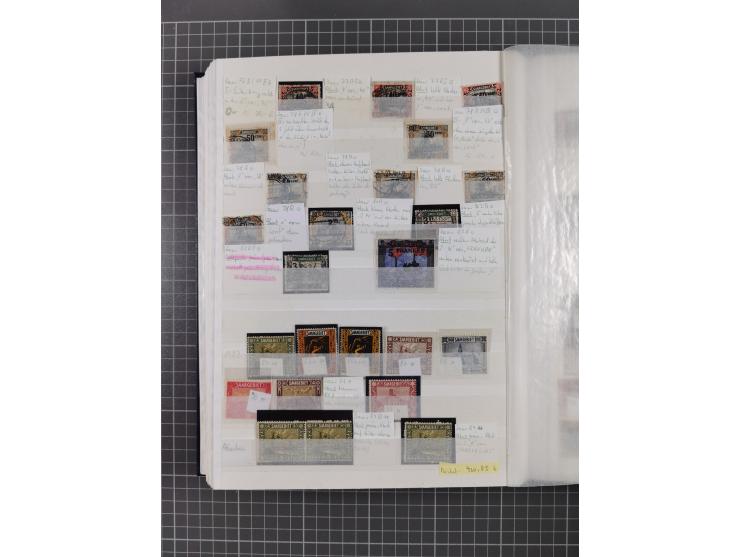 1920/35, postfrische, ungebrauchte und gestempelte Partie im Steckbuch, einige hundert Werte