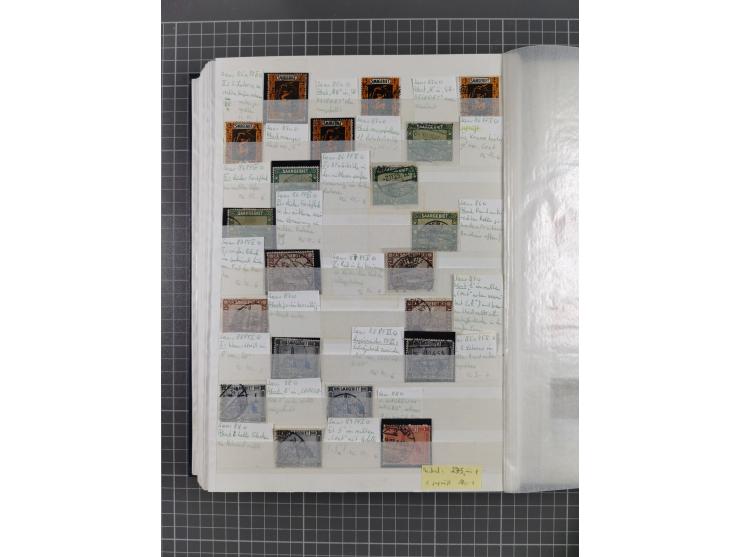 1920/35, postfrische, ungebrauchte und gestempelte Partie im Steckbuch, einige hundert Werte