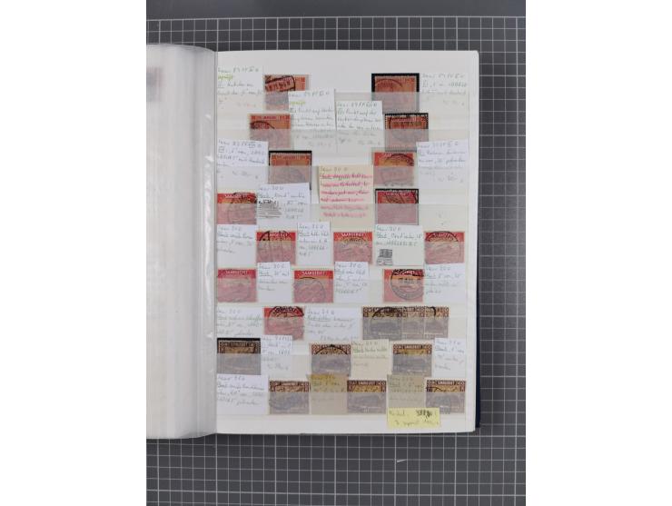 1920/35, postfrische, ungebrauchte und gestempelte Partie im Steckbuch, einige hundert Werte