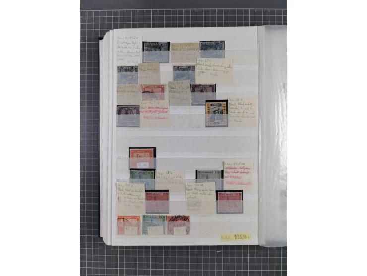 1920/35, postfrische, ungebrauchte und gestempelte Partie im Steckbuch, einige hundert Werte