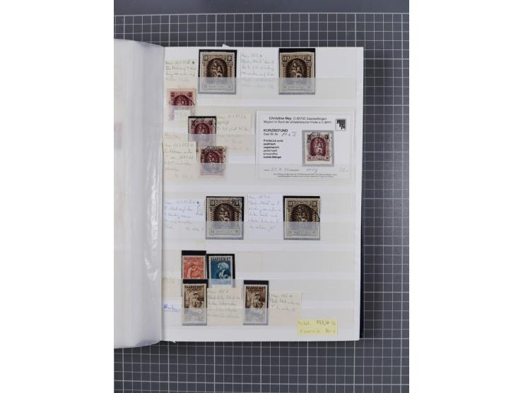 1920/35, postfrische, ungebrauchte und gestempelte Partie im Steckbuch, einige hundert Werte