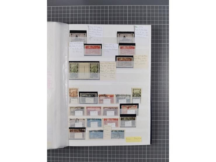 1920/35, postfrische, ungebrauchte und gestempelte Partie im Steckbuch, einige hundert Werte