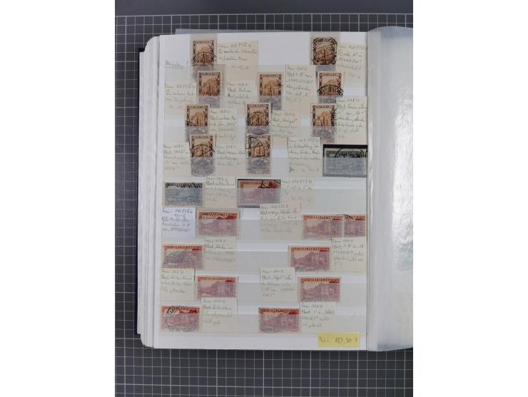 1920/35, postfrische, ungebrauchte und gestempelte Partie im Steckbuch, einige hundert Werte