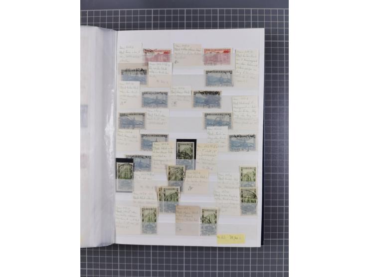 1920/35, postfrische, ungebrauchte und gestempelte Partie im Steckbuch, einige hundert Werte