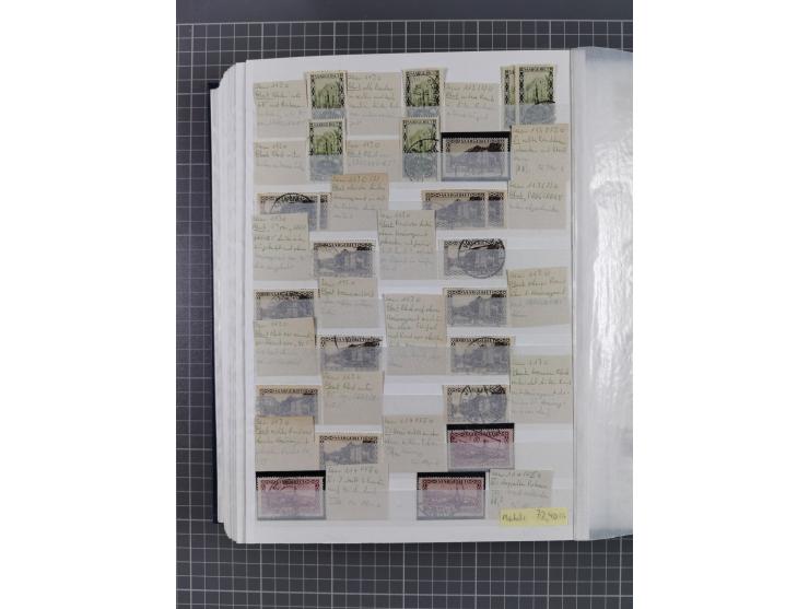 1920/35, postfrische, ungebrauchte und gestempelte Partie im Steckbuch, einige hundert Werte