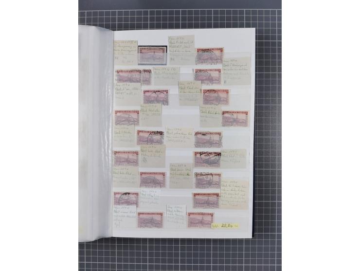 1920/35, postfrische, ungebrauchte und gestempelte Partie im Steckbuch, einige hundert Werte