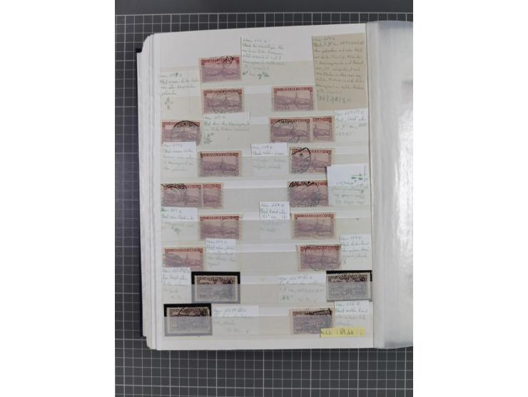 1920/35, postfrische, ungebrauchte und gestempelte Partie im Steckbuch, einige hundert Werte