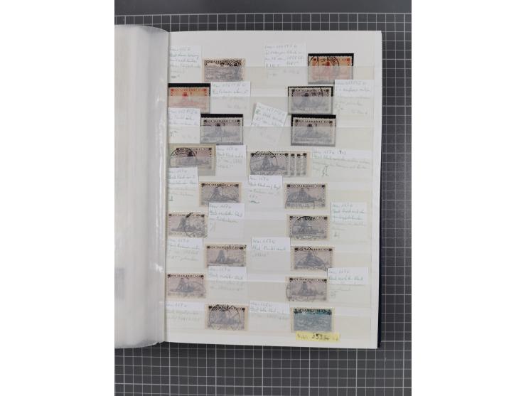 1920/35, postfrische, ungebrauchte und gestempelte Partie im Steckbuch, einige hundert Werte