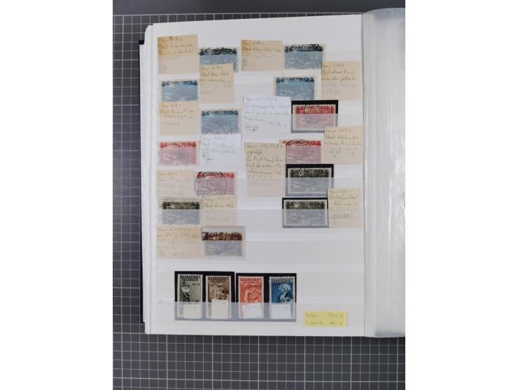 1920/35, postfrische, ungebrauchte und gestempelte Partie im Steckbuch, einige hundert Werte