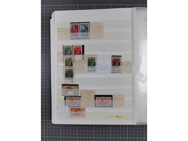 1920/35, postfrische, ungebrauchte und gestempelte Partie im Steckbuch, einige hundert Werte
