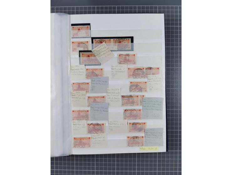 1920/35, postfrische, ungebrauchte und gestempelte Partie im Steckbuch, einige hundert Werte