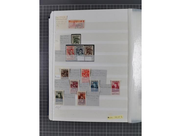 1920/35, postfrische, ungebrauchte und gestempelte Partie im Steckbuch, einige hundert Werte