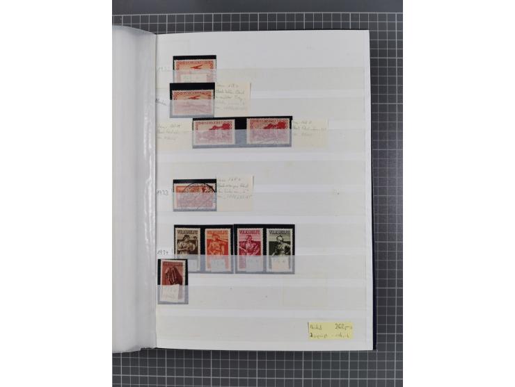 1920/35, postfrische, ungebrauchte und gestempelte Partie im Steckbuch, einige hundert Werte