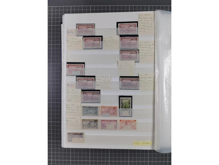 1920/35, postfrische, ungebrauchte und gestempelte Partie im Steckbuch, einige hundert Werte