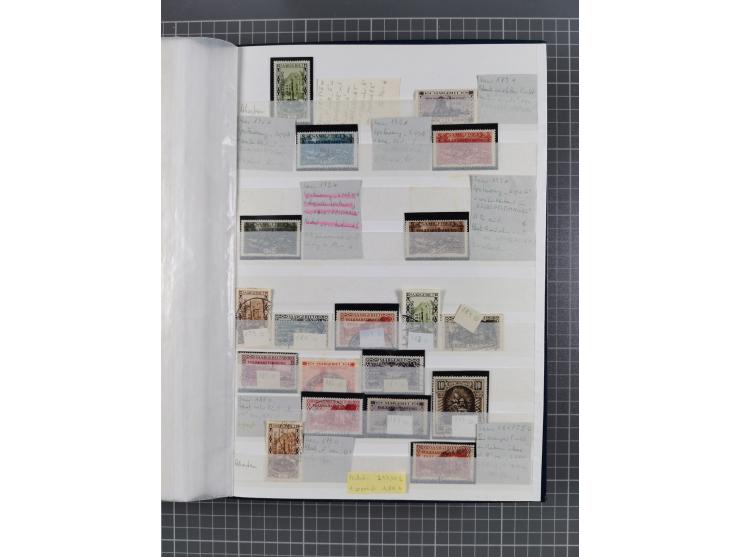 1920/35, postfrische, ungebrauchte und gestempelte Partie im Steckbuch, einige hundert Werte