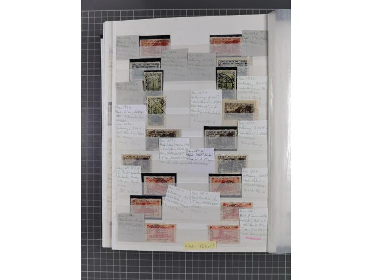 1920/35, postfrische, ungebrauchte und gestempelte Partie im Steckbuch, einige hundert Werte