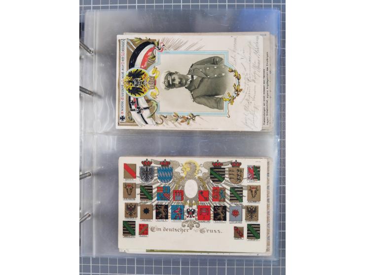 DEUTSCHES REICH: 1899/1912 Preußens Glanz und Gloria und die preußische Armee", Album mit 76 Lithos mit vielen seltenen Motiv