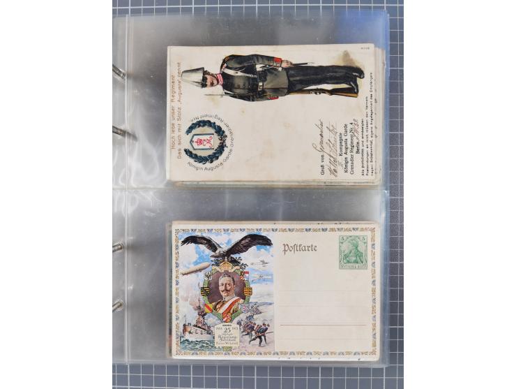 DEUTSCHES REICH: 1899/1912 Preußens Glanz und Gloria und die preußische Armee", Album mit 76 Lithos mit vielen seltenen Motiv