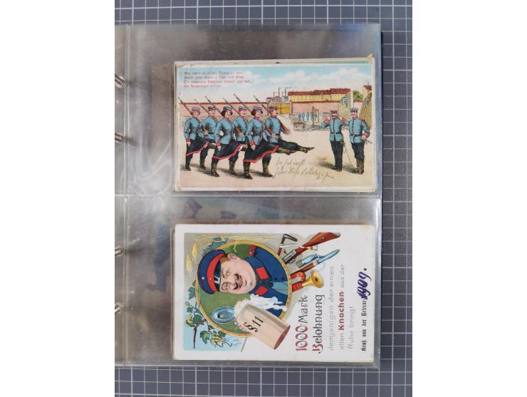 DEUTSCHES REICH: 1899/1912 Preußens Glanz und Gloria und die preußische Armee", Album mit 76 Lithos mit vielen seltenen Motiv