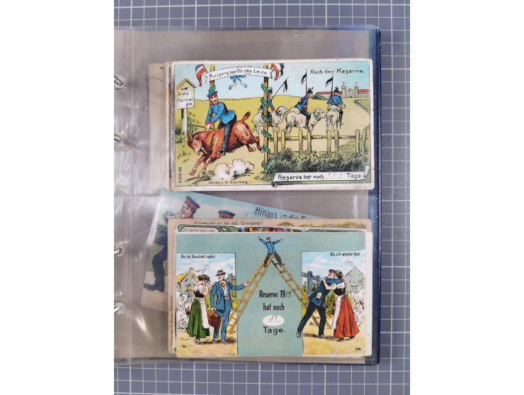 DEUTSCHES REICH: 1899/1912 Preußens Glanz und Gloria und die preußische Armee", Album mit 76 Lithos mit vielen seltenen Motiv