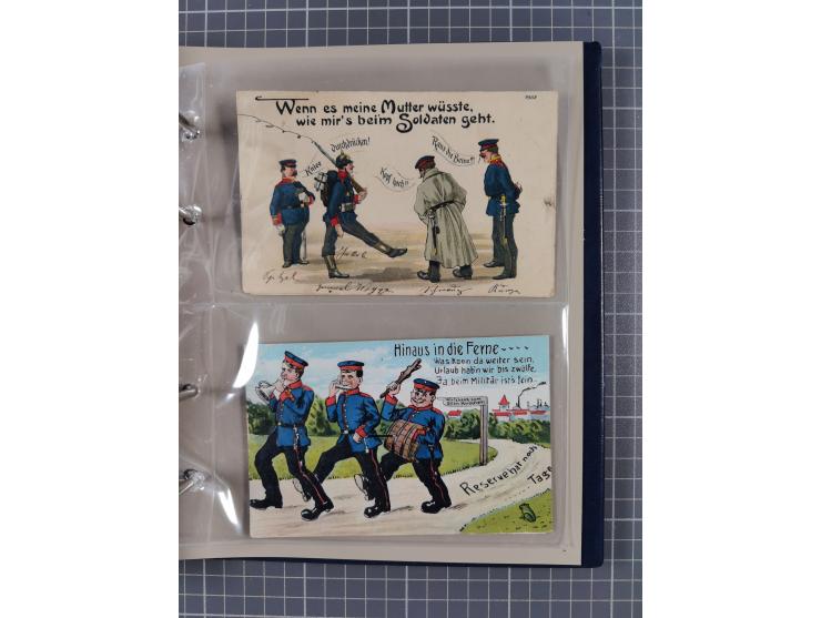 DEUTSCHES REICH: 1899/1912 Preußens Glanz und Gloria und die preußische Armee", Album mit 76 Lithos mit vielen seltenen Motiv