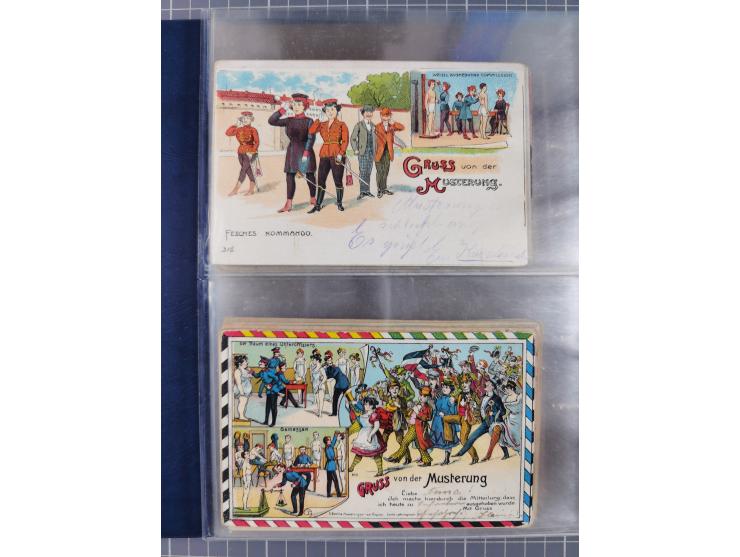 DEUTSCHES REICH: 1899/1912 Preußens Glanz und Gloria und die preußische Armee", Album mit 76 Lithos mit vielen seltenen Motiv