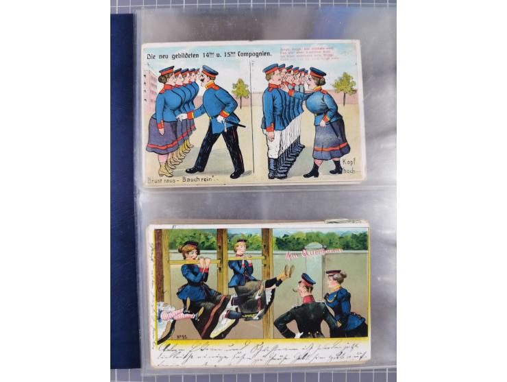 DEUTSCHES REICH: 1899/1912 Preußens Glanz und Gloria und die preußische Armee", Album mit 76 Lithos mit vielen seltenen Motiv