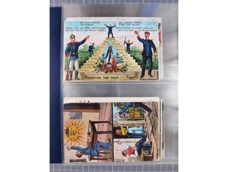 DEUTSCHES REICH: 1899/1912 Preußens Glanz und Gloria und die preußische Armee", Album mit 76 Lithos mit vielen seltenen Motiv