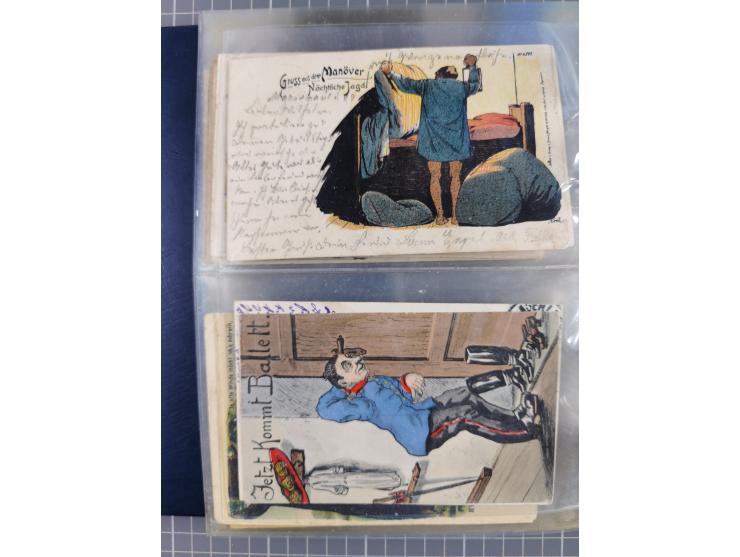 DEUTSCHES REICH: 1899/1912 Preußens Glanz und Gloria und die preußische Armee", Album mit 76 Lithos mit vielen seltenen Motiv