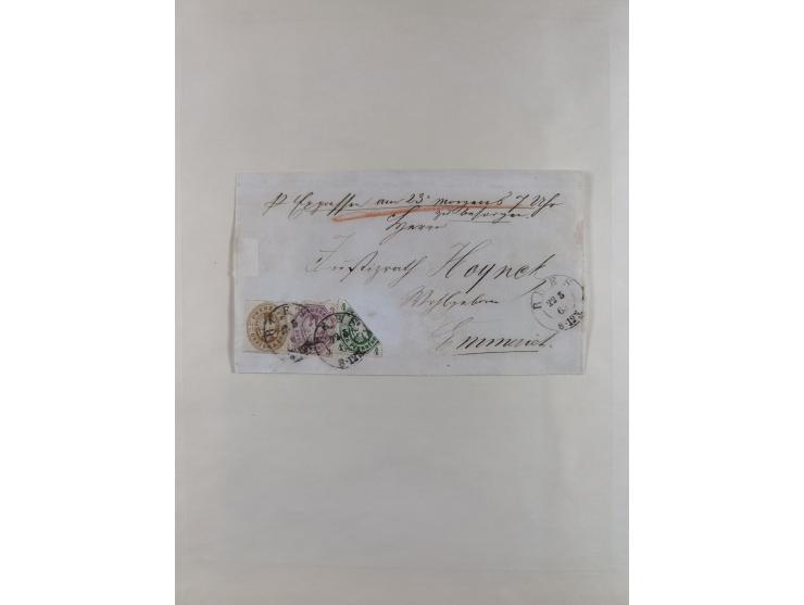 1865/1958 (ca.), etwas über 100 Briefe mit Hauptaugenmerk Altdeutschland und etwas Deutsches Reich, unterschiedliche Erhaltun