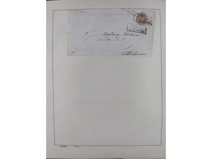 1865/1958 (ca.), etwas über 100 Briefe mit Hauptaugenmerk Altdeutschland und etwas Deutsches Reich, unterschiedliche Erhaltun