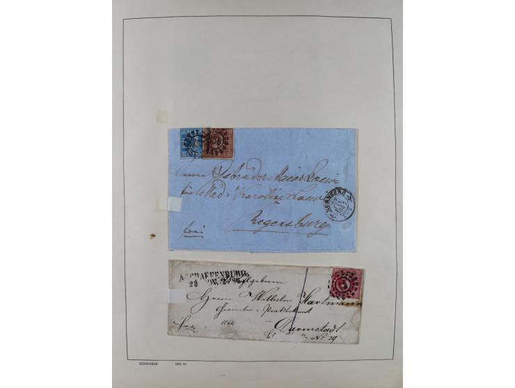 1865/1958 (ca.), etwas über 100 Briefe mit Hauptaugenmerk Altdeutschland und etwas Deutsches Reich, unterschiedliche Erhaltun