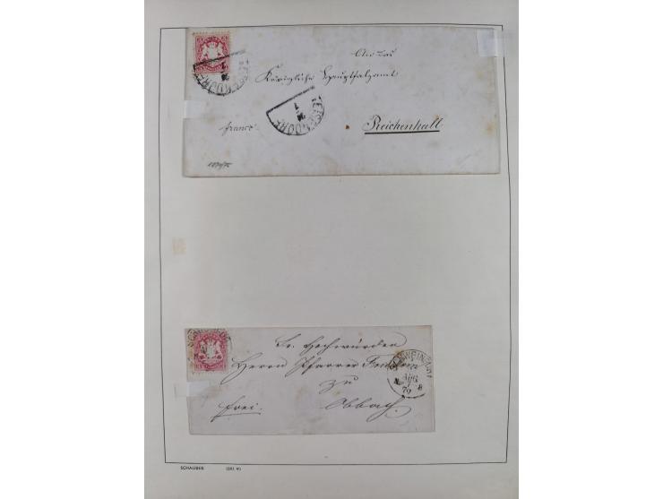 1865/1958 (ca.), etwas über 100 Briefe mit Hauptaugenmerk Altdeutschland und etwas Deutsches Reich, unterschiedliche Erhaltun