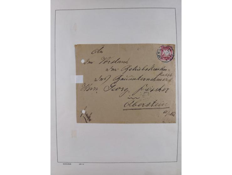 1865/1958 (ca.), etwas über 100 Briefe mit Hauptaugenmerk Altdeutschland und etwas Deutsches Reich, unterschiedliche Erhaltun