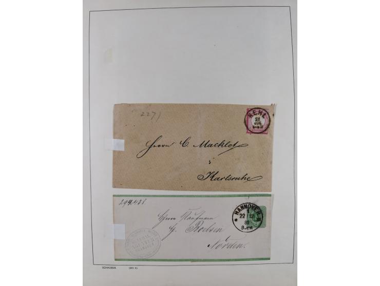 1865/1958 (ca.), etwas über 100 Briefe mit Hauptaugenmerk Altdeutschland und etwas Deutsches Reich, unterschiedliche Erhaltun