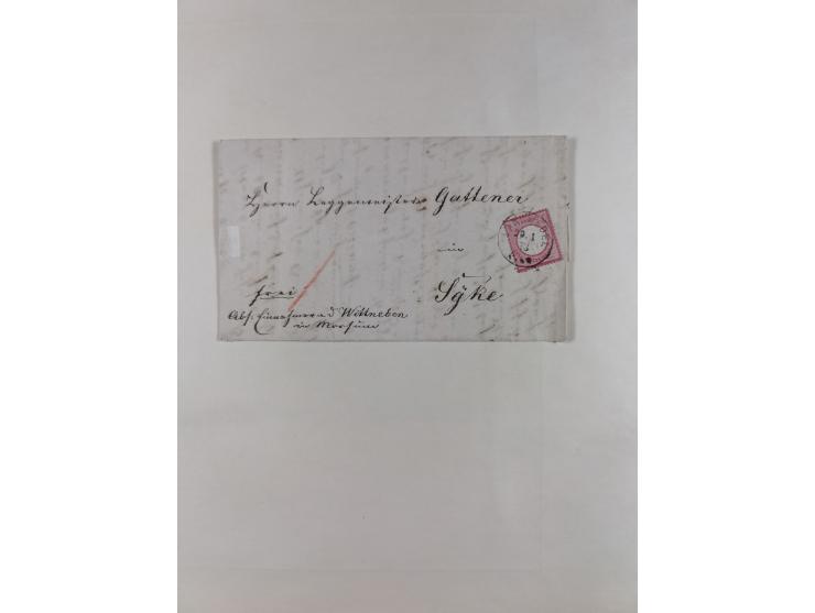 1865/1958 (ca.), etwas über 100 Briefe mit Hauptaugenmerk Altdeutschland und etwas Deutsches Reich, unterschiedliche Erhaltun