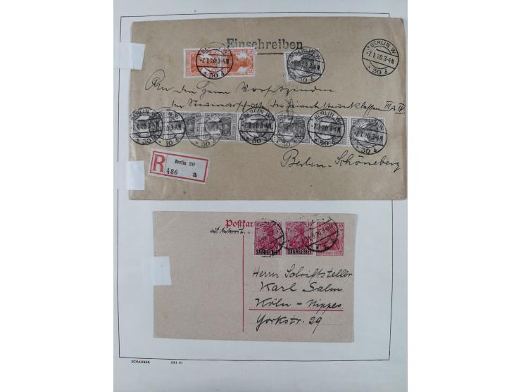 1865/1958 (ca.), etwas über 100 Briefe mit Hauptaugenmerk Altdeutschland und etwas Deutsches Reich, unterschiedliche Erhaltun