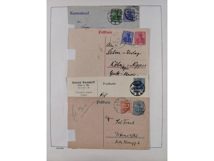 1865/1958 (ca.), etwas über 100 Briefe mit Hauptaugenmerk Altdeutschland und etwas Deutsches Reich, unterschiedliche Erhaltun