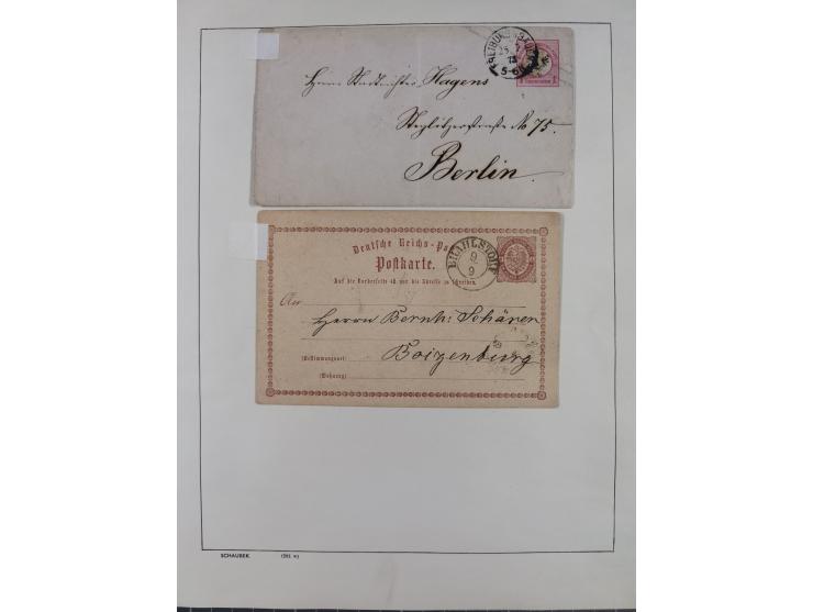 1865/1958 (ca.), etwas über 100 Briefe mit Hauptaugenmerk Altdeutschland und etwas Deutsches Reich, unterschiedliche Erhaltun