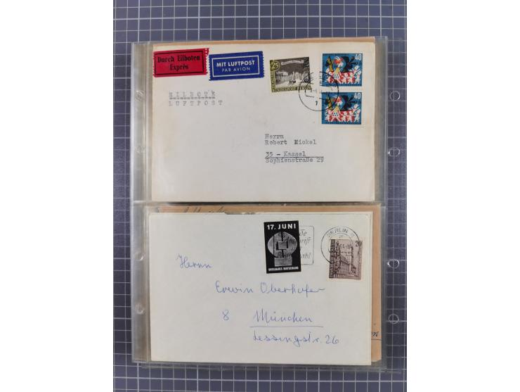 1962/64, Propaganda „Kalter Krieg", Sammlung von 277 Briefen, alle mit Propaganda-Vignetten versehen („Kampf um Wiedervereini