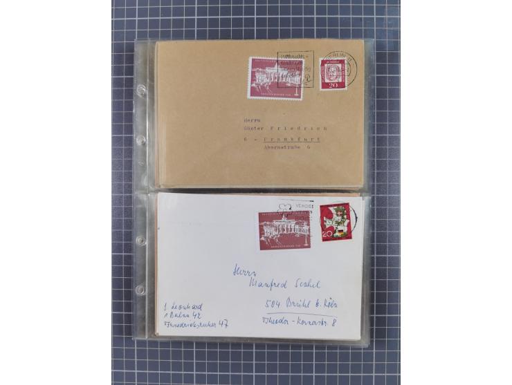 1962/64, Propaganda „Kalter Krieg", Sammlung von 277 Briefen, alle mit Propaganda-Vignetten versehen („Kampf um Wiedervereini